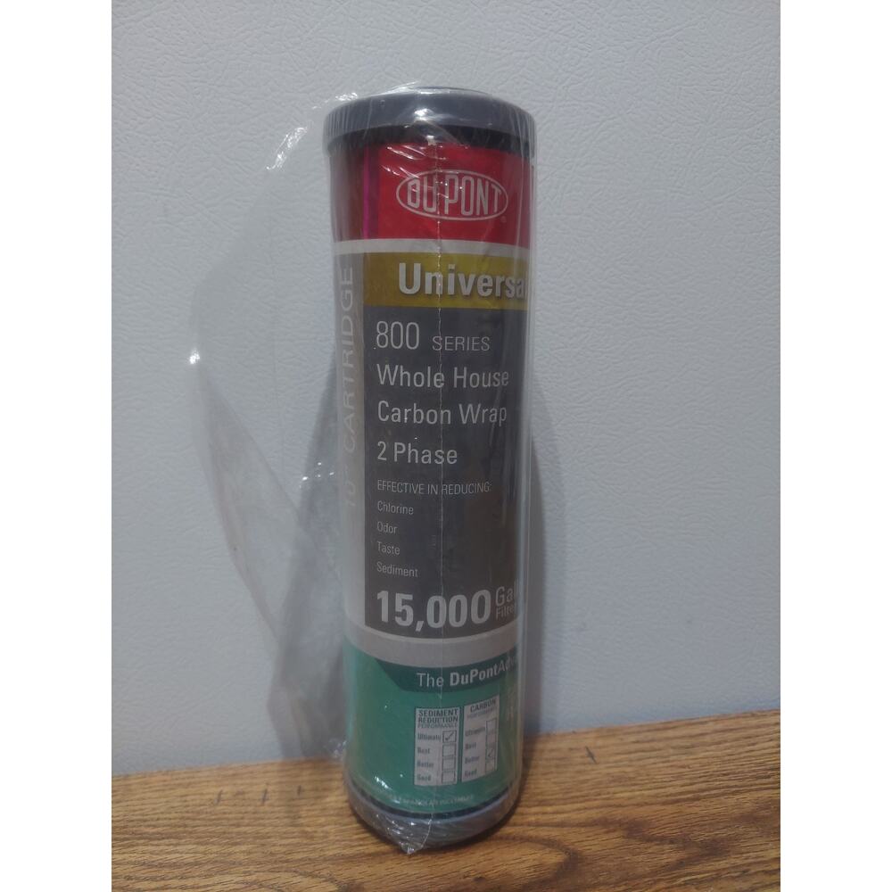 One (1) Dupont 800 Series 10" Whole House Carbon Wrap Water Filter WFPFC8002